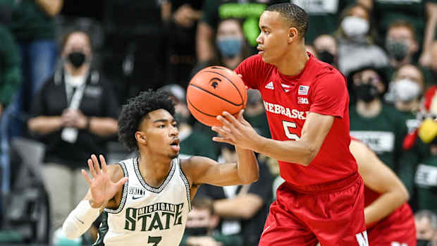 Bryce McGowens vs Michigan State 2022.01.05 MBB USATSI_17457354